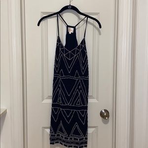 Parker Finn Beaded Dress in Blue